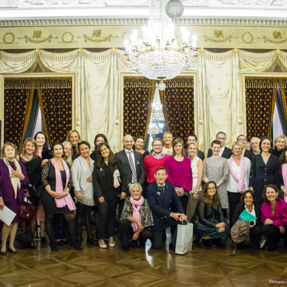 L’équipe Medimage lors de sa participation au dîner de la soirée de soutien du réseau cancer du sein